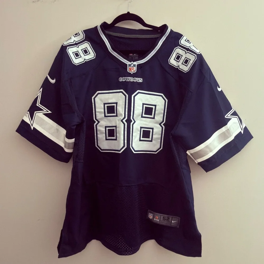 Nike Dallas Cowboys Dez Bryant‎ 88 Jersey Navy Blue Mens Size 52 On Field NFL